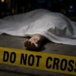 Police car in Ramban where two officers were found dead
